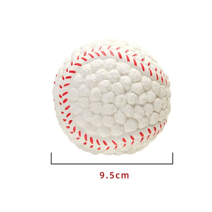 chew ball looking like a baseball